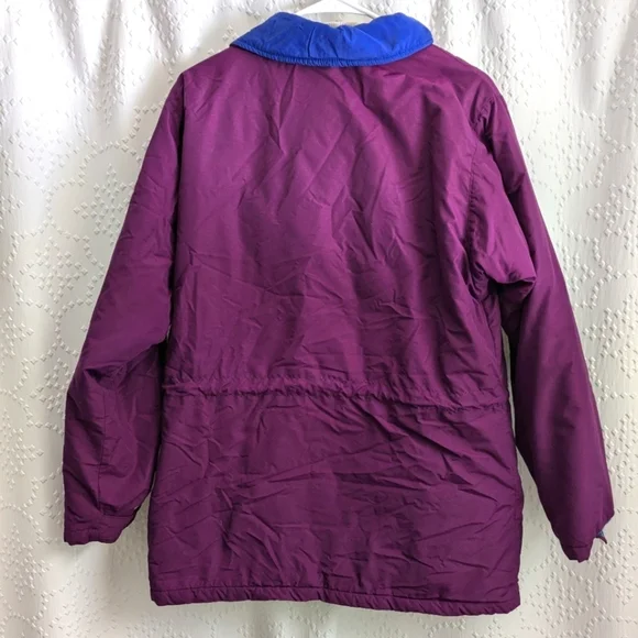 VTG L.L. Bean Penobscot Parka Coat Womens Medium Magenta Gorpcore Cabincore EUC - Picture 4 of 6